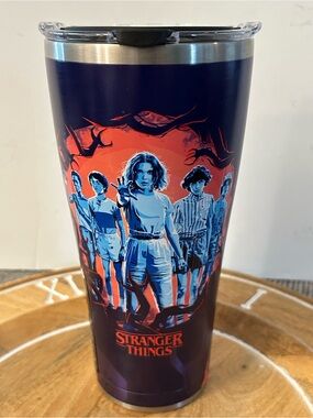 Stranger Things Stainless Tumbler NEW tervis 30 oz stainless purple, blue orange